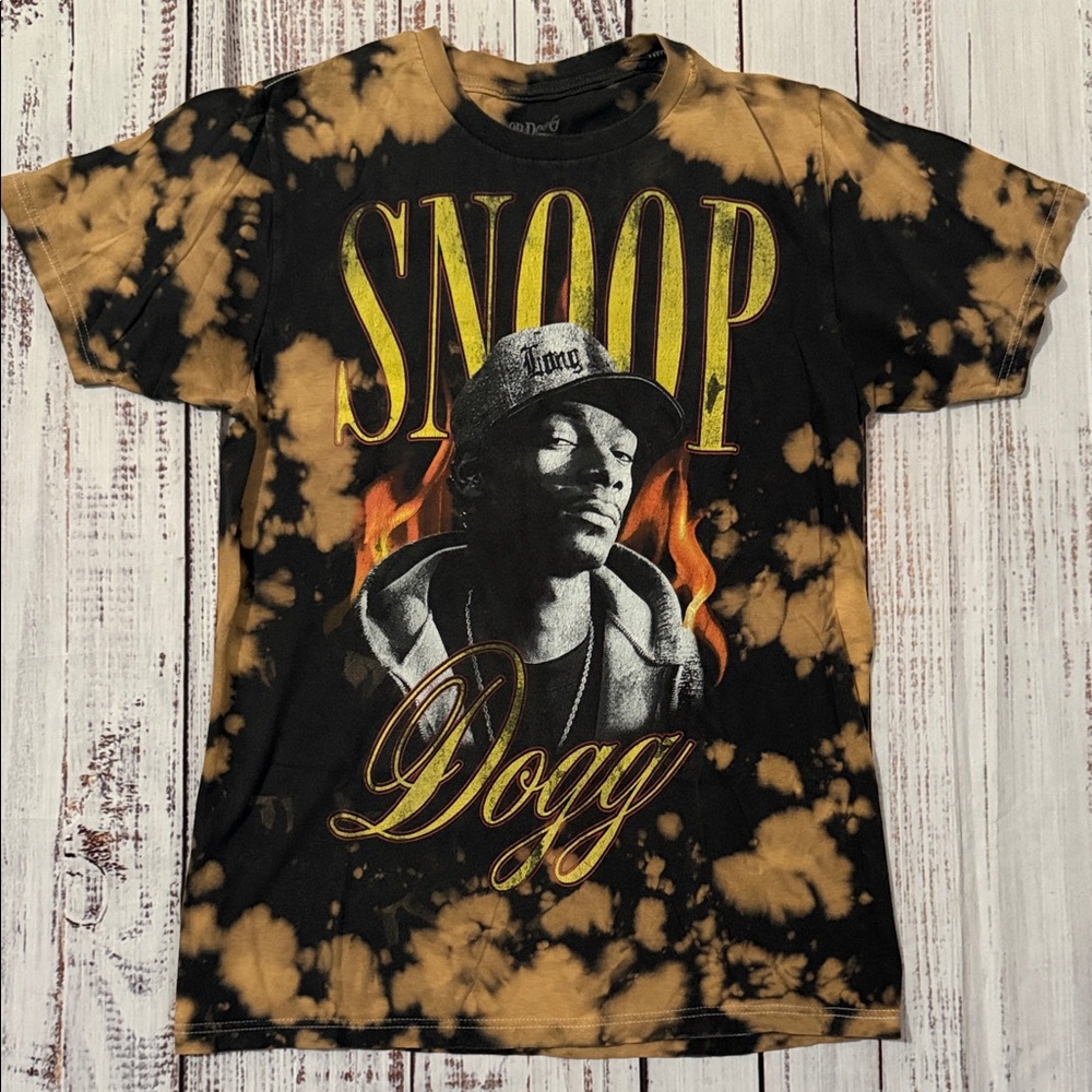 Snoop Dogg Black Graphic Tie-Dye Tee Small